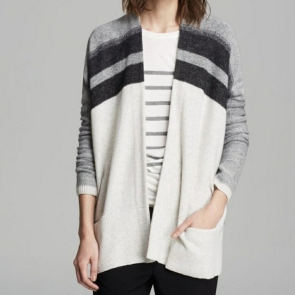 Vince Cashmere & wool Striped Cardigan XS